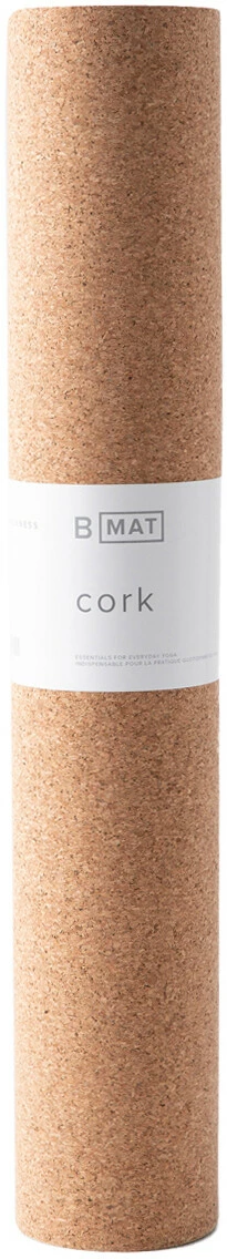 B Yoga B MAT Cork Yoga Mat 180x61cm X 4mm, Beige