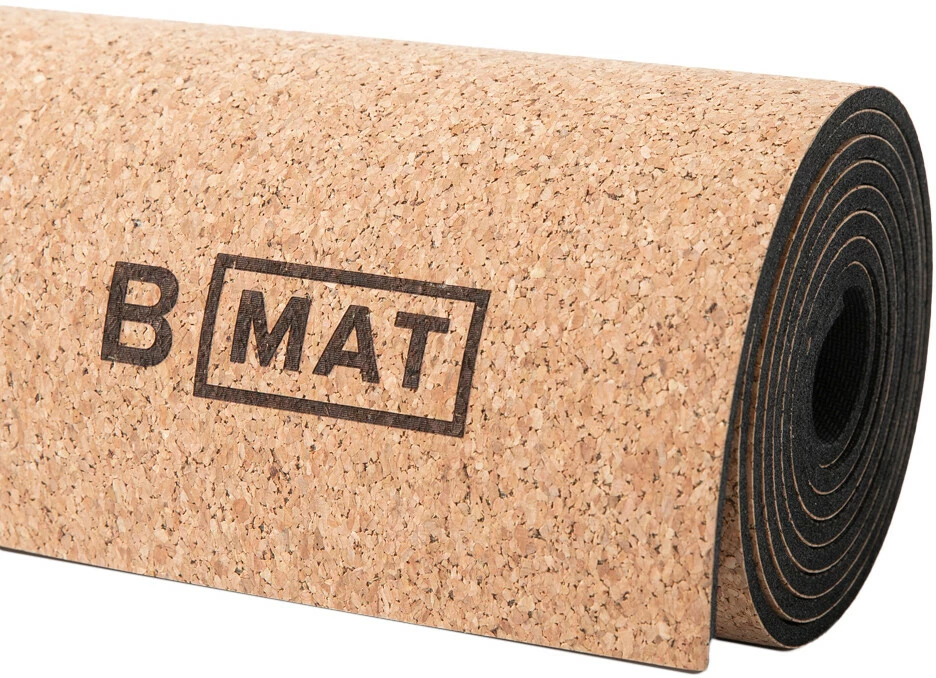 B Yoga B MAT Cork Yoga Mat 180x61cm X 4mm, Beige - Afbeelding 2