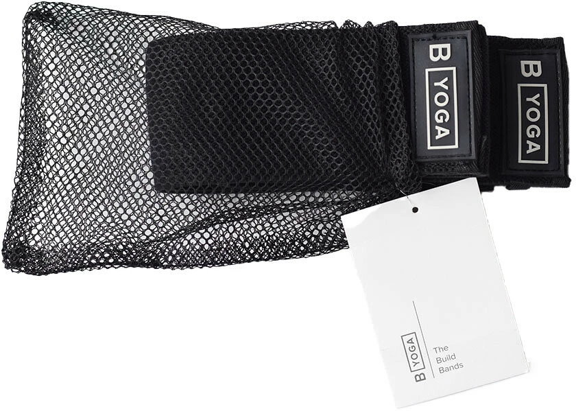 B Yoga The Build Bands Yoga Stretch Band Light & Medium, Zwart - Afbeelding 2