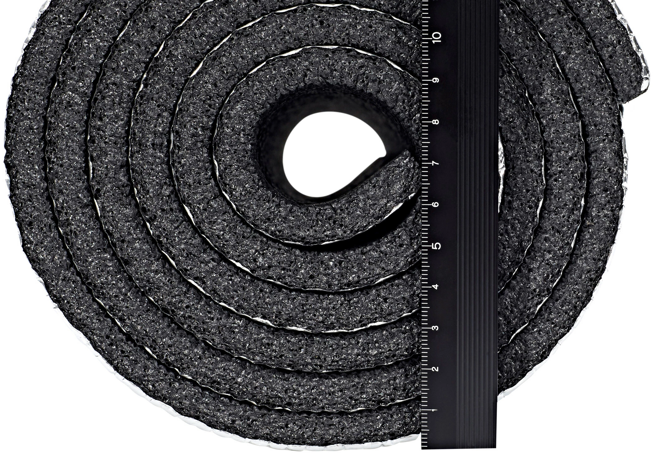 CAMPZ Aluminium Slaapmat Enkellaags 200x55cm, Zwart/zilver - Afbeelding 3