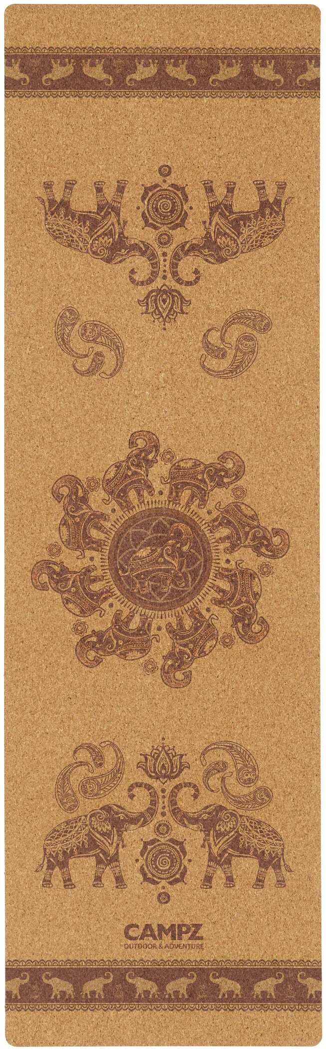 CAMPZ Cork Yogamat L, Bruin - Afbeelding 2