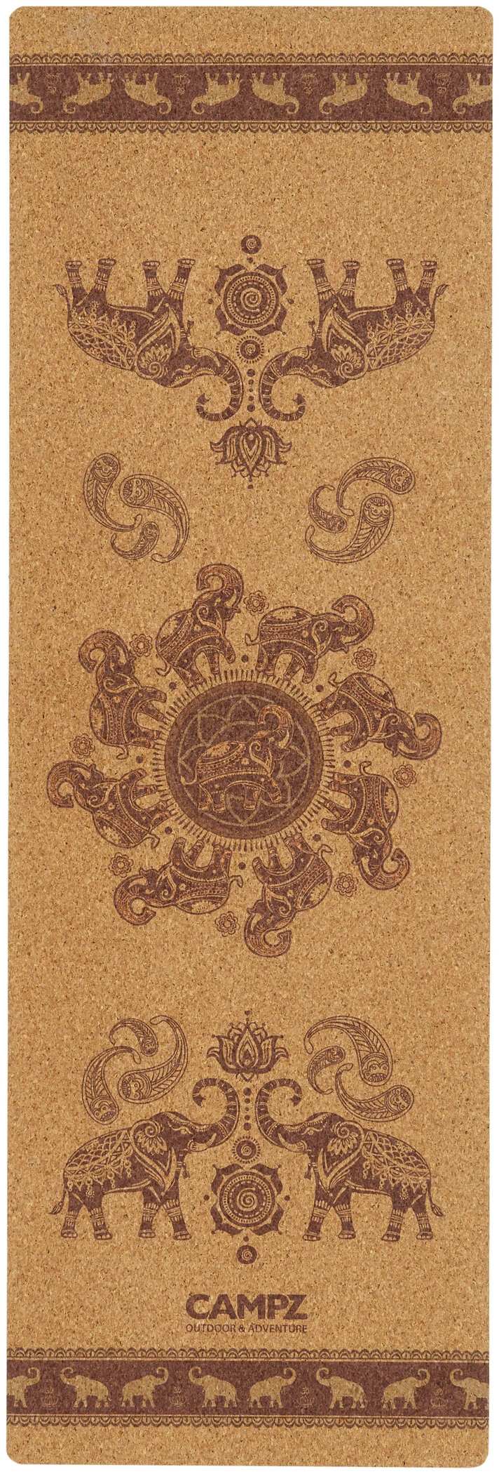 CAMPZ Cork Yogamat M, Bruin - Afbeelding 2