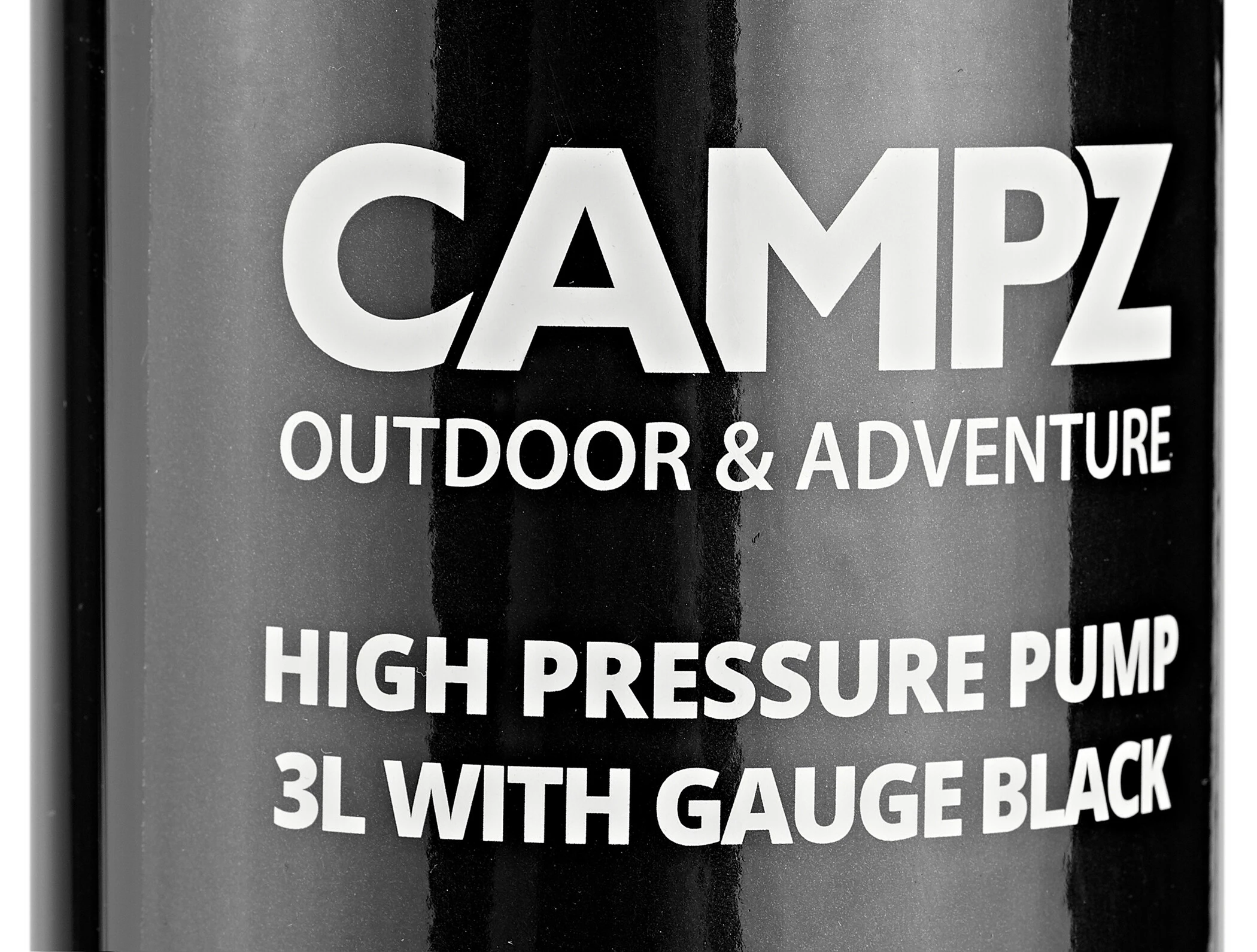 CAMPZ High Pressure Pump 3l With Gauge, Zwart - Afbeelding 6