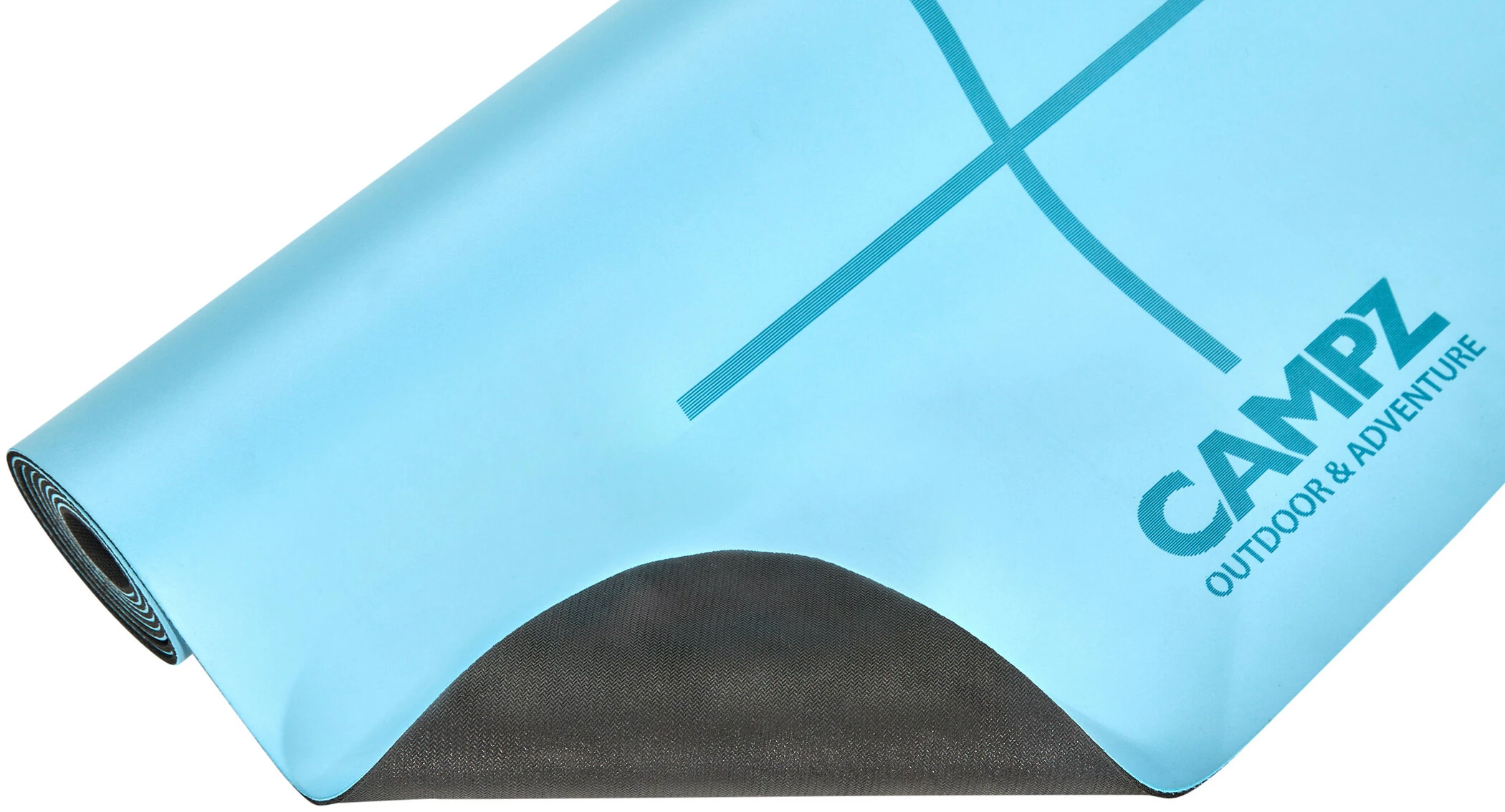 CAMPZ PU Position Line Yogamat M, Grijs - Afbeelding 8