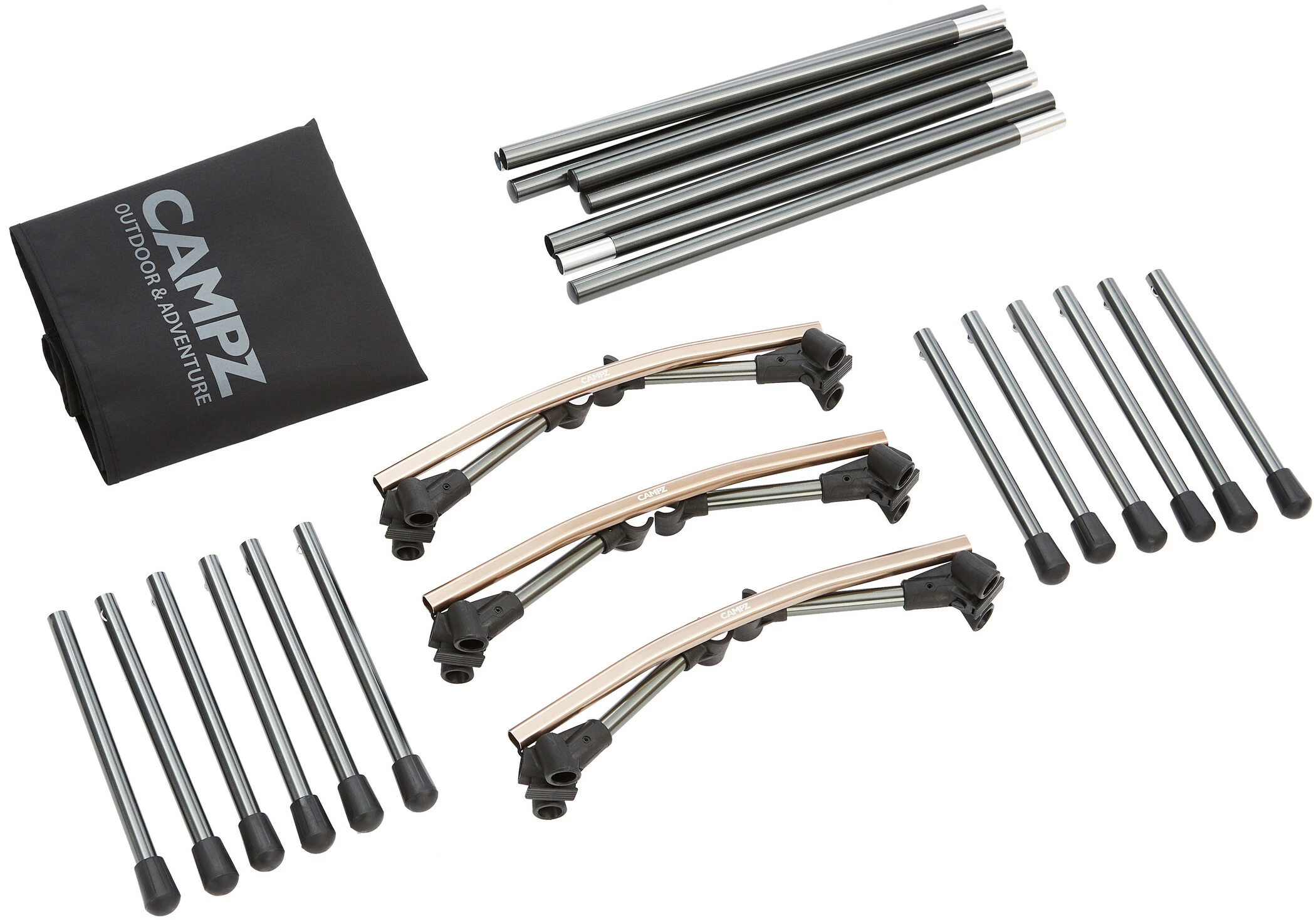 CAMPZ Travel Bed Set, Zwart - Afbeelding 14