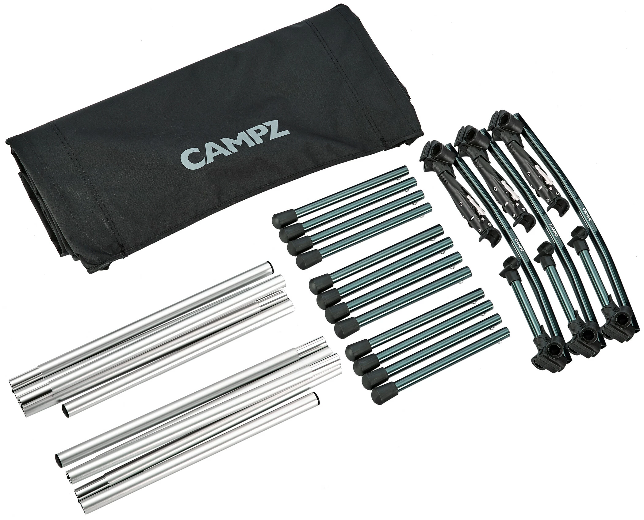 CAMPZ Reisbed XL, Zwart - Afbeelding 11