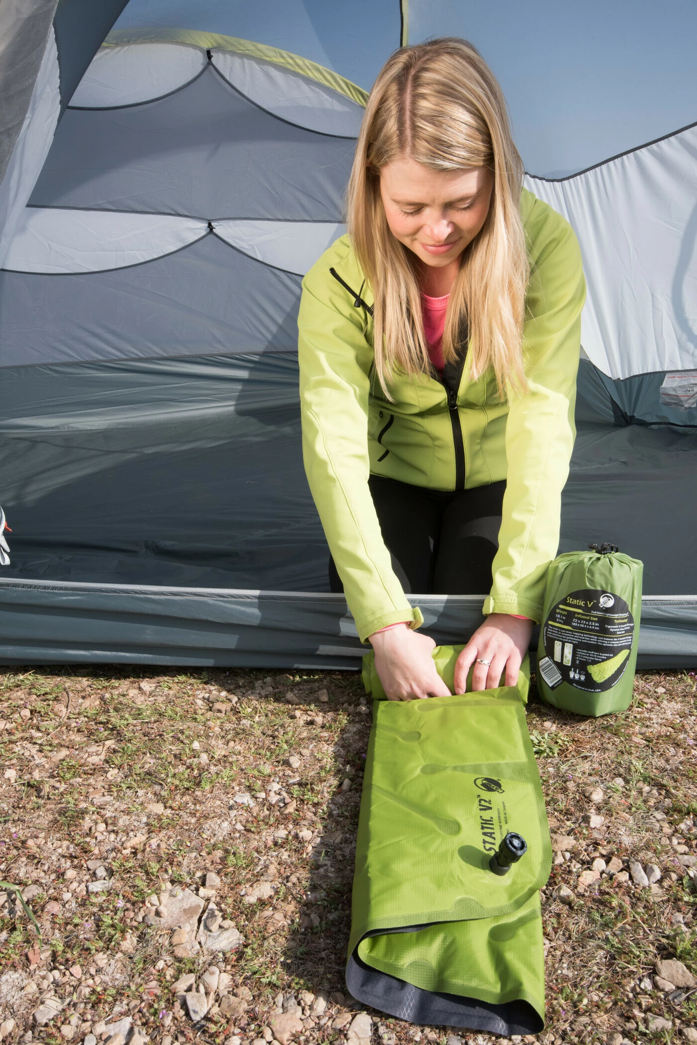 Klymit Static V2 Sleeping Pad, Groen - Afbeelding 6