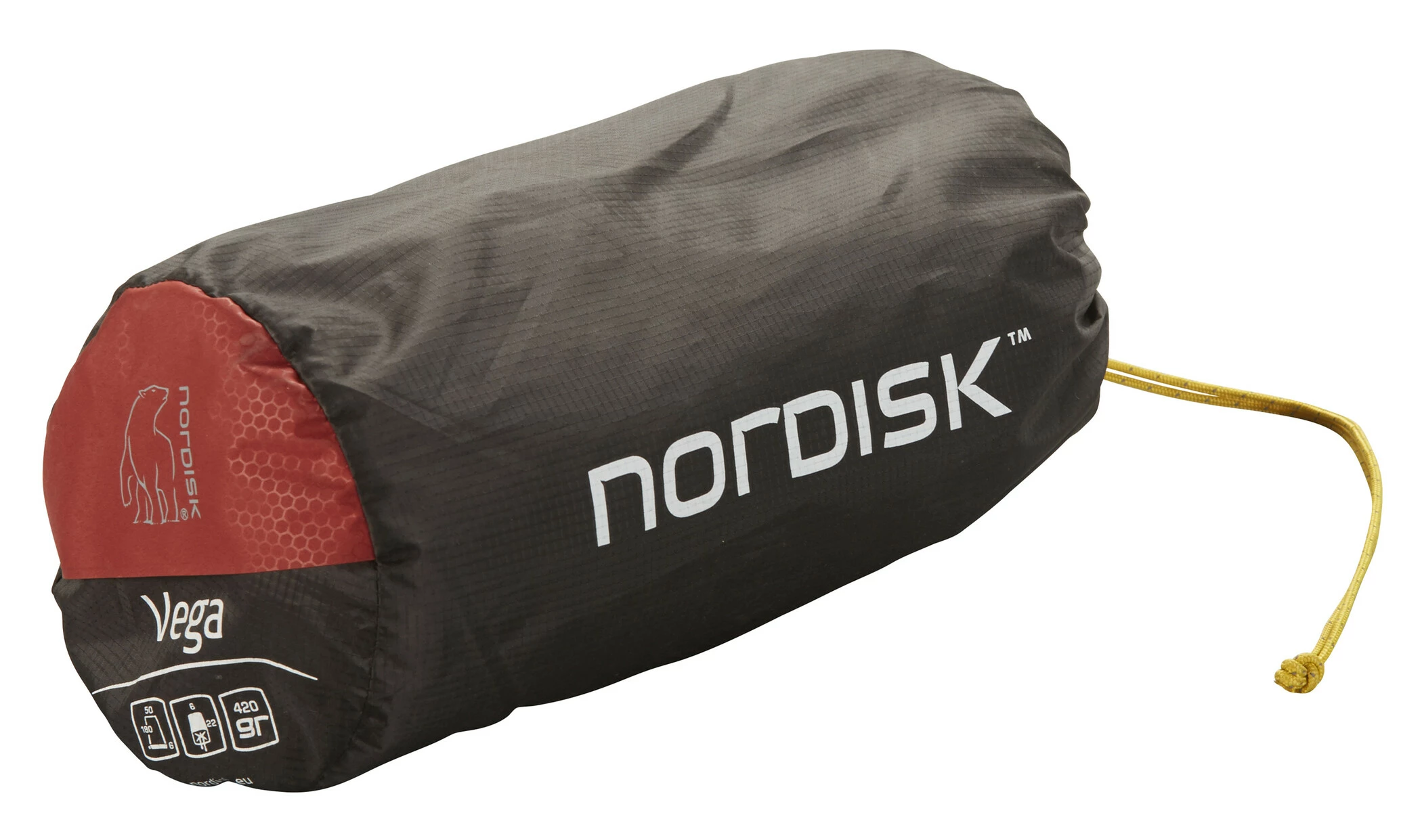 Nordisk Vega Air Mat, Rood/zwart - Afbeelding 2