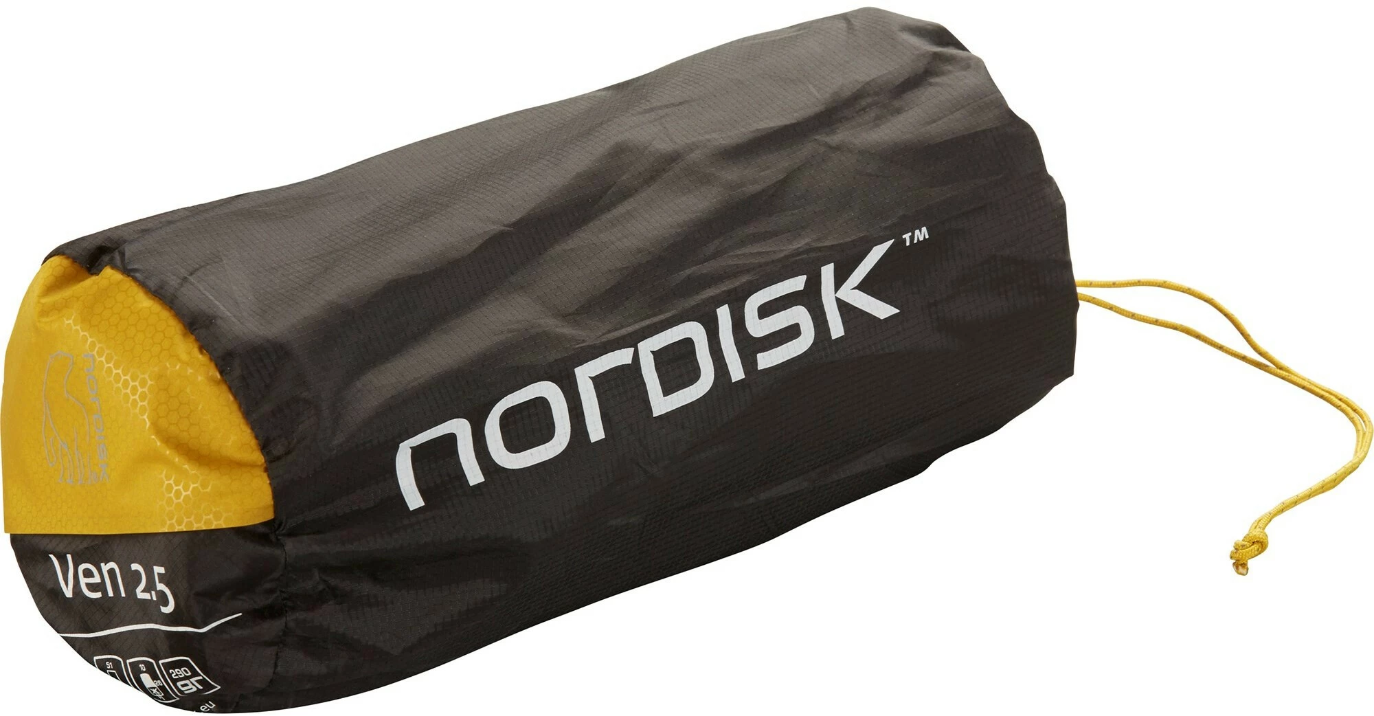 Nordisk Ven 2.5 Zelfopblaasbare Mat, Geel/zwart - Afbeelding 3