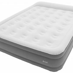 Outwell Flock Superior Double Airbed With Built-in Pump, Wit/grijs