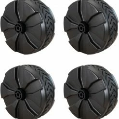Uquip Buddy Spare Wheels Set Of 4, Zwart